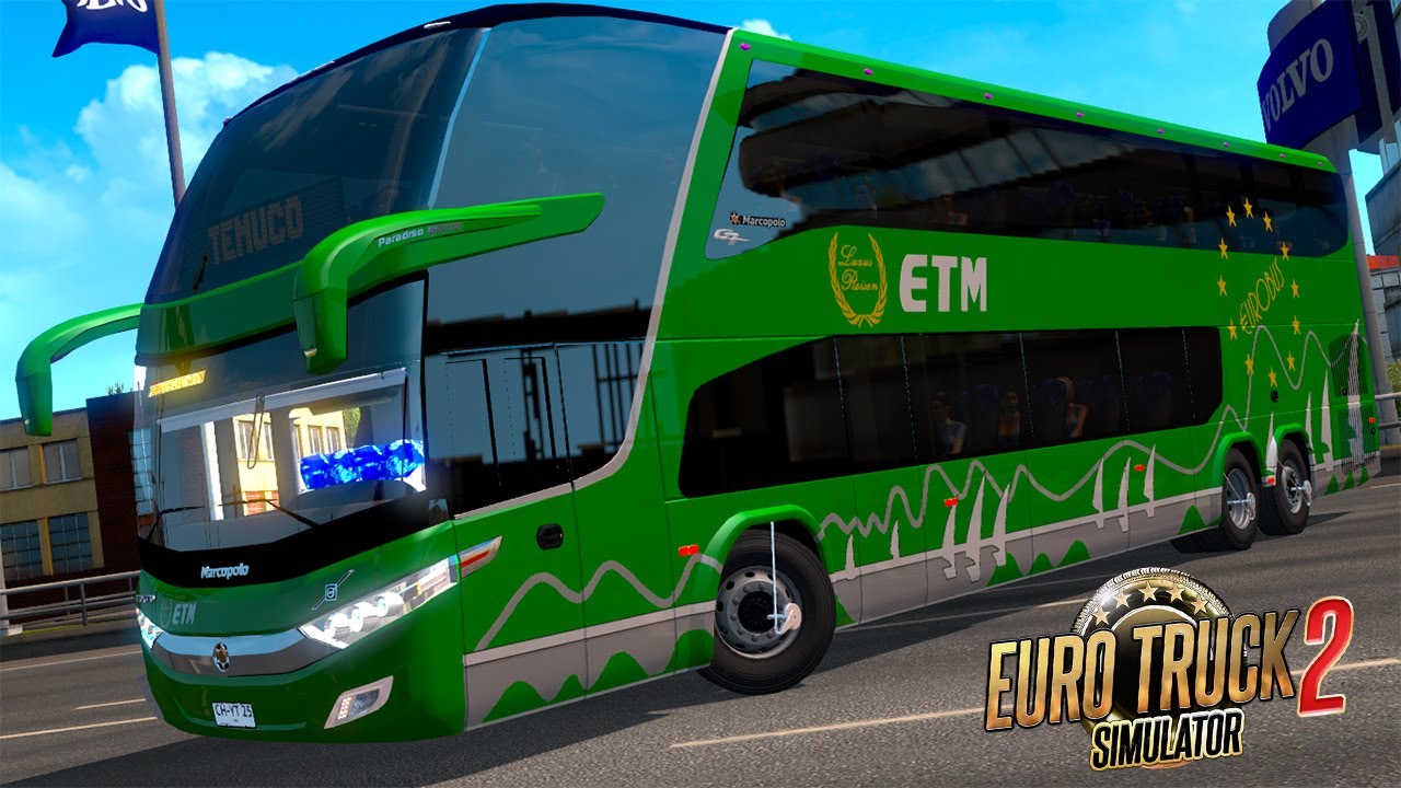 ETS2 1.35 | MARCOPOLO PARADISO G7 1800 DD 6X2 + SKINS CHILENOS BY BUSOLOGAMES