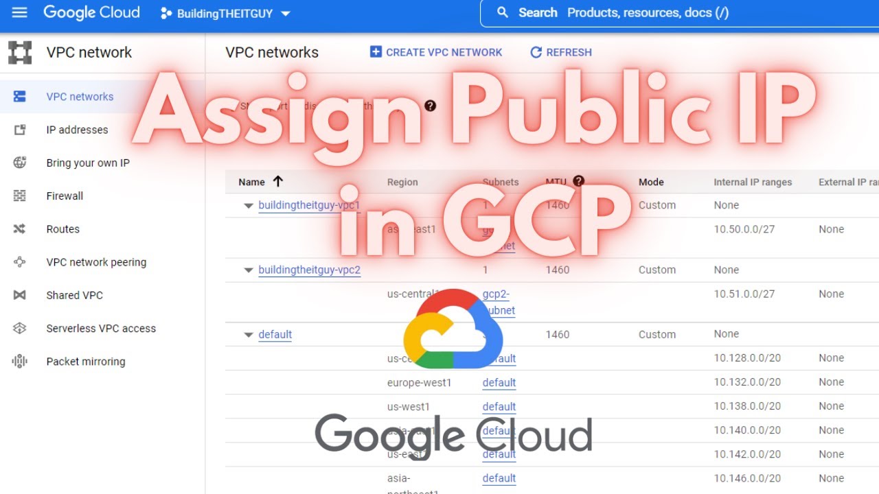 Google Cloud Platform (GCP) - How To Assign Public IP Address to Google Cloud Instance.