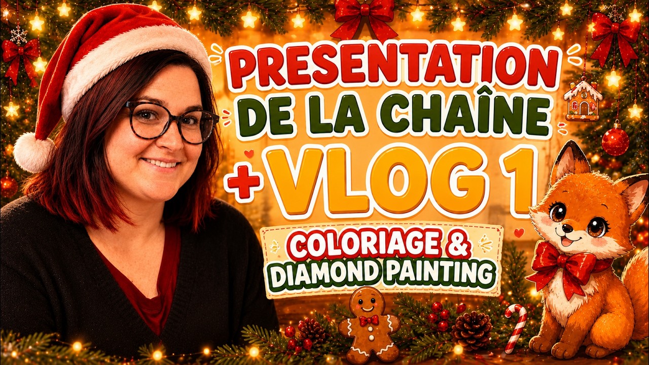 🦊VLOG N°1 : Présentation de la chaîne, Diamond Painting & Coloriage 🦊