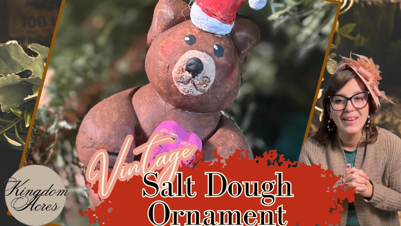 Vintage Style Salt Dough Ornament | Inspired By Grandma Betty | Old Fashioned Christmas