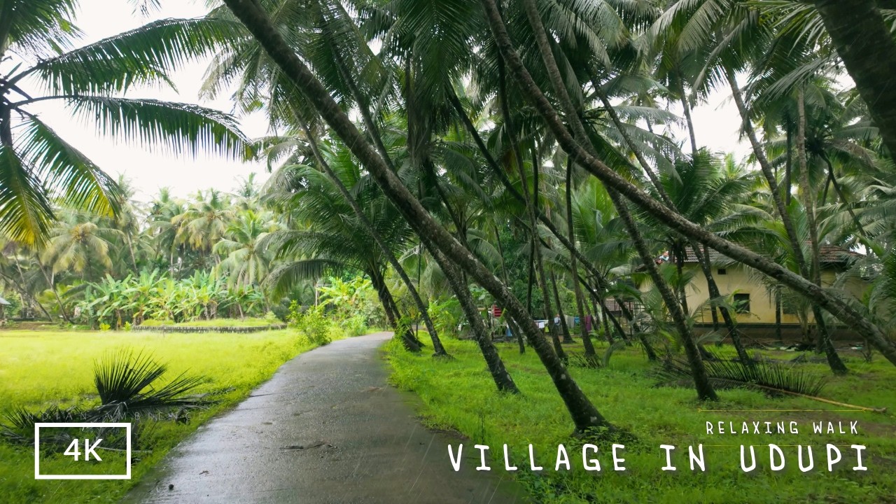 Relaxing Walk through a Village in Udupi, Karnataka | Village in India