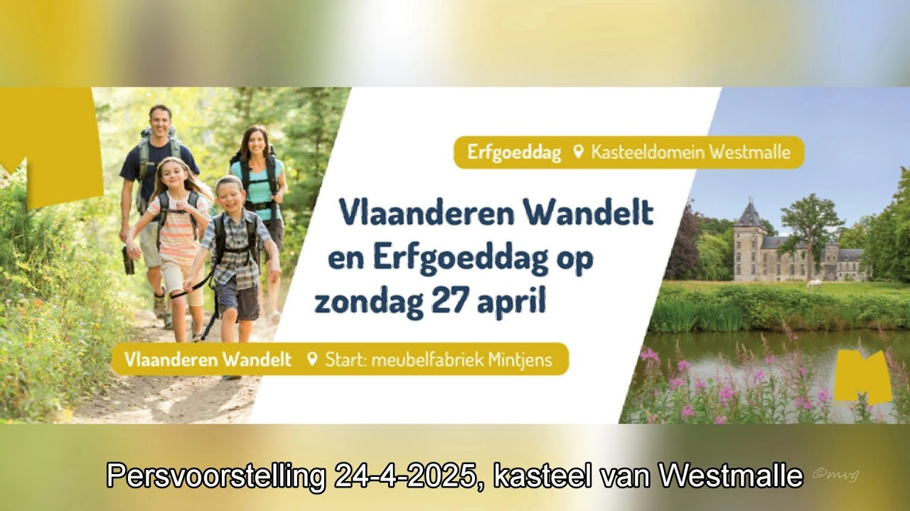 Vlaanderen wandelt, persvoorstelling.