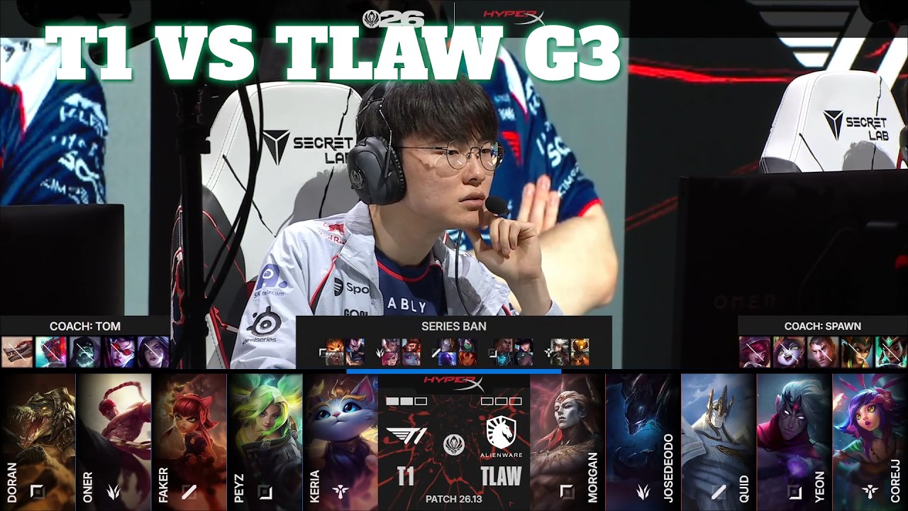 T1 vs TLAW Game 3 | Mid-Season Invitational 2026 Play-in Round 1 | T1 vs Team Liquid Alienware G3
