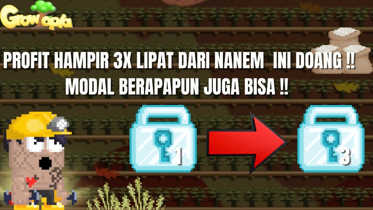 NANEM WHEAT DOANG  BISA KAYA?! PROFIT 3X WL !! | Growtopia Profit 2026 | Growtopia Indonesia