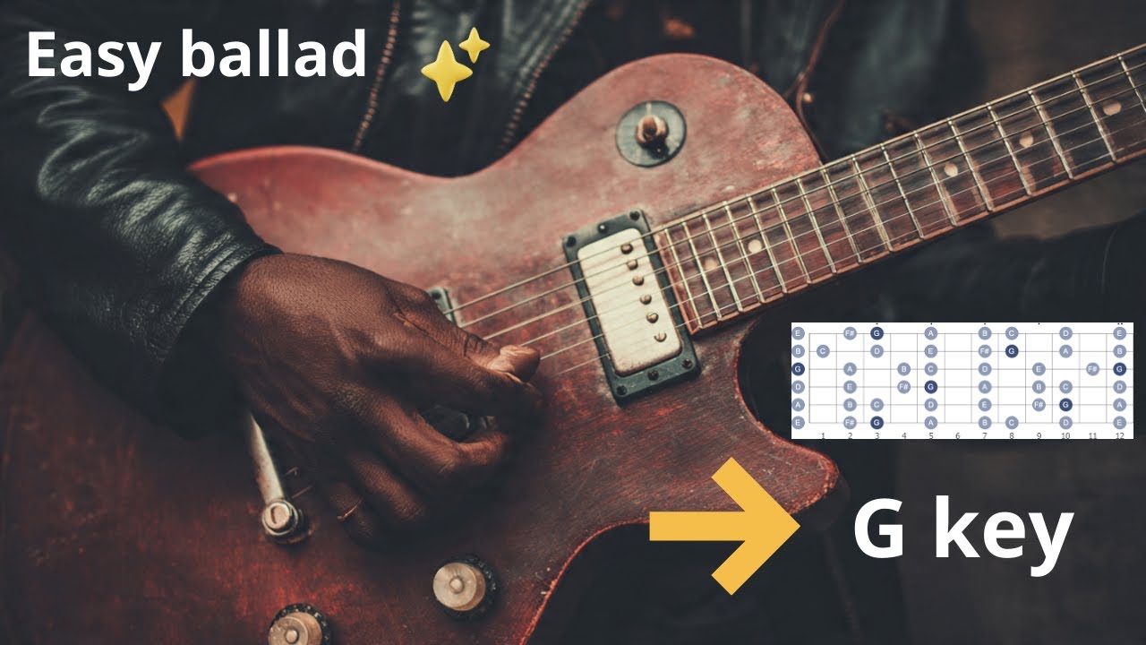 Easy ballad G key backing track