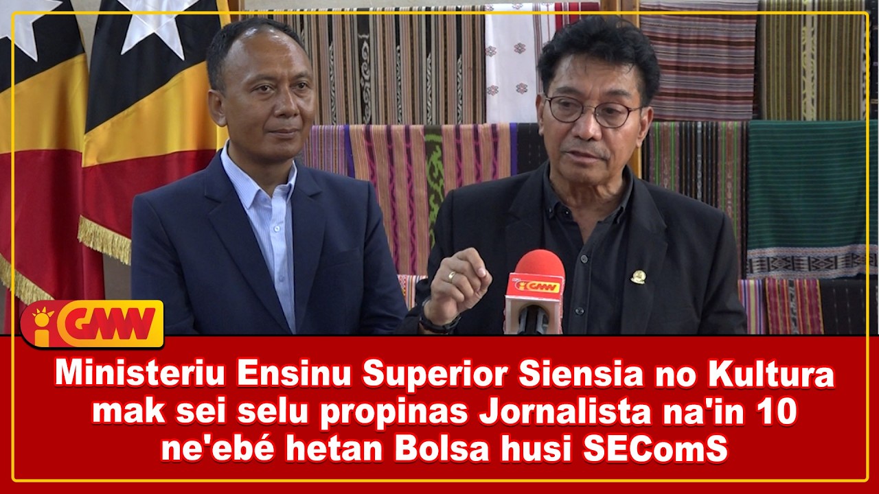 MESSK mak sei selu propinas Jornalista na'in 10 ne'ebé hetan Bolsa husi SEComS