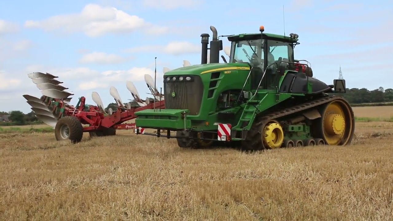 JOHN DEERE 9630T + KVERNELAND PLOUGH.