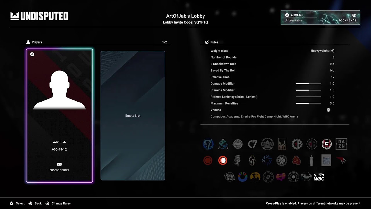 Undisputed #1 Ranked | Join Lobby Code