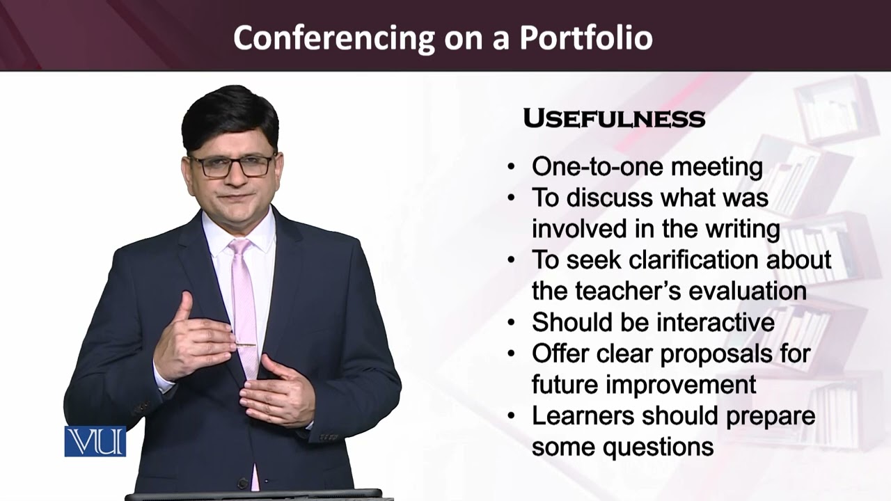 Conferencing on a Portfolio | Teaching of Reading & Writing Skills | ENG515_Topic224