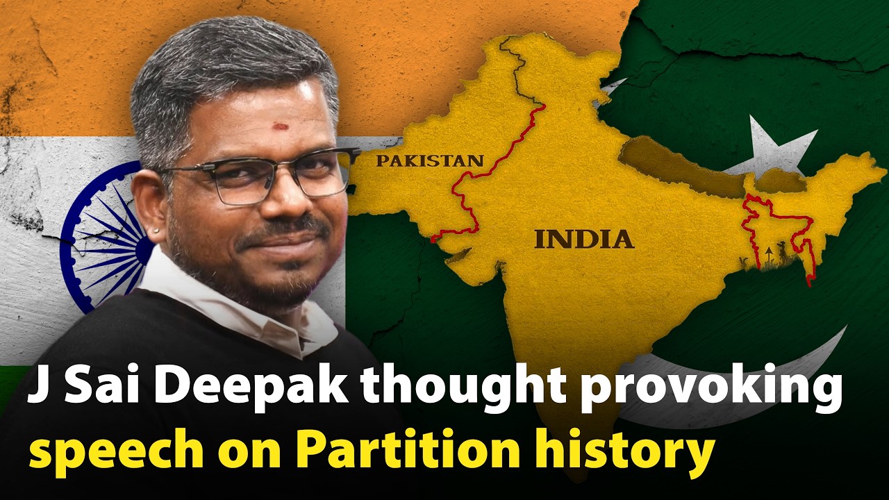 J Sai Deepak thought provoking speech on the history of partition