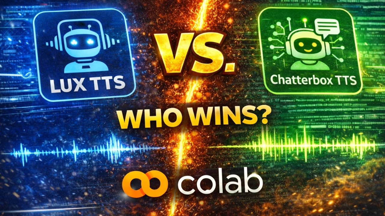👉 Lux TTS vs Chatterbox TTS — Voice Cloning Showdown Google Colab Test