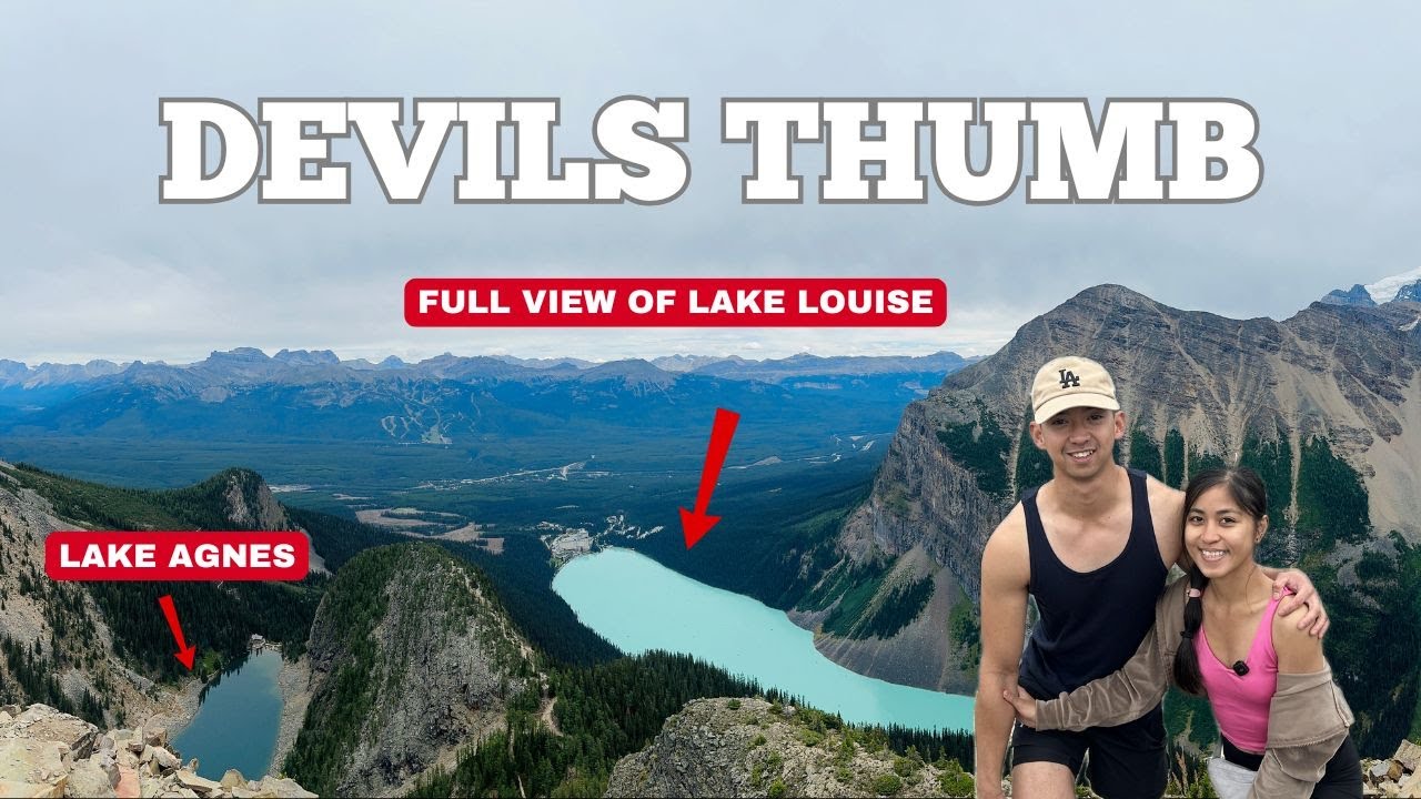 We hiked one of the scariest hikes in Lake Louise, Banff National Park Canada