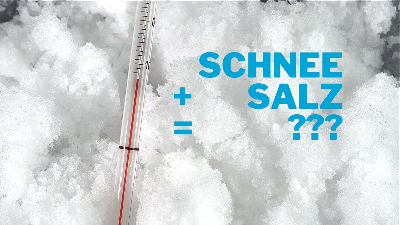 Schnee plus Salz – was passiert? Experiment