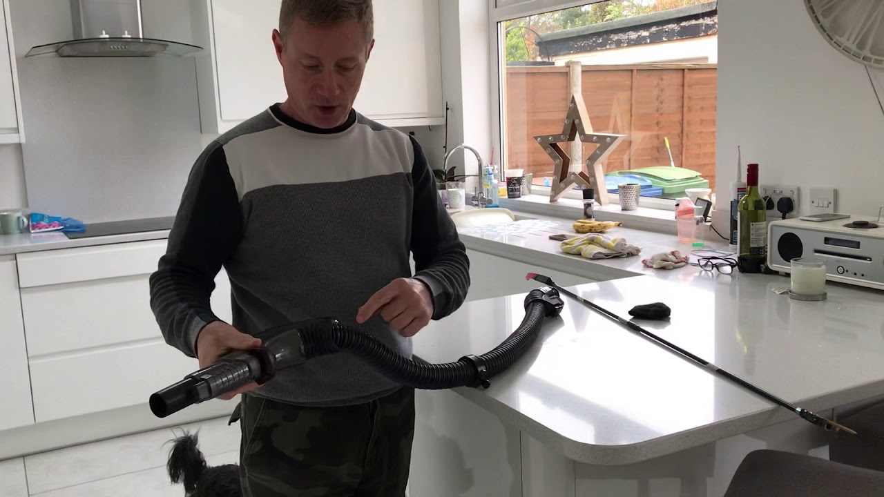 Freeing trapped sock in shark/hoover hose