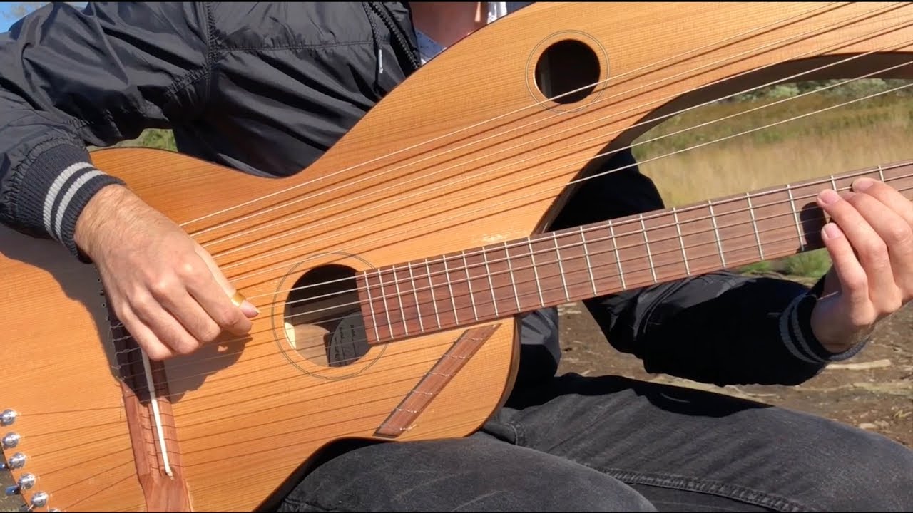 Pirates Of The Caribbean (He's a Pirate) - 18 String Harp Guitar  - Jamie Dupuis