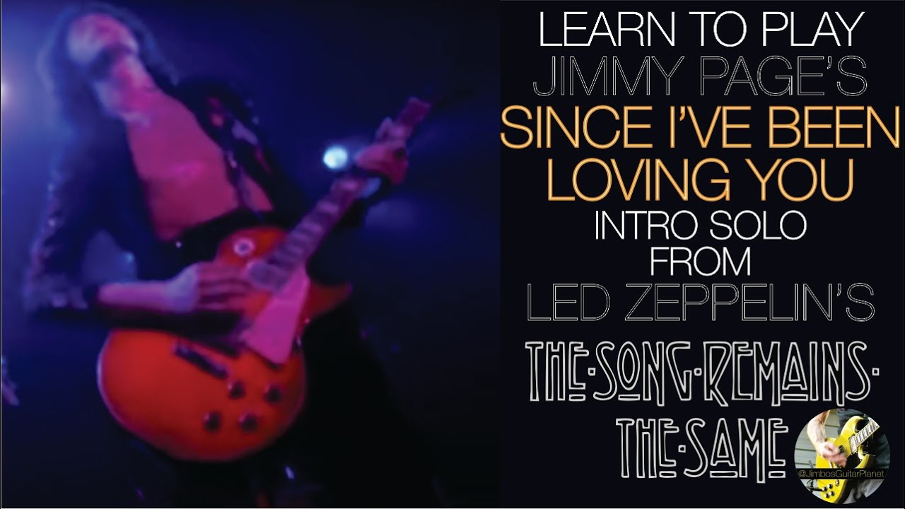 Led Zeppelin - Since I've Been Loving You (Live) - Jimmy Page - Intro Guitar Solo Lesson with Tab