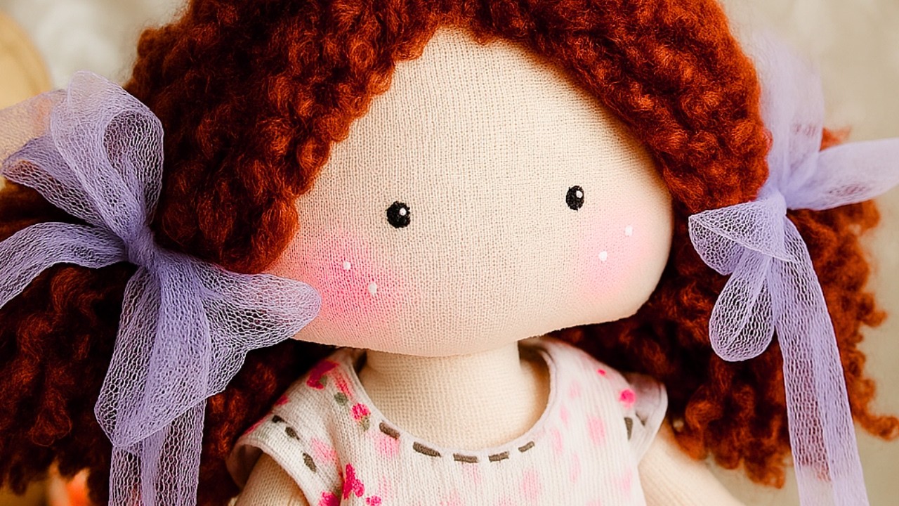 ¡MUY BONITA! Haz una Muñeca de Trapo hermosa y Fácil 👧🧵
