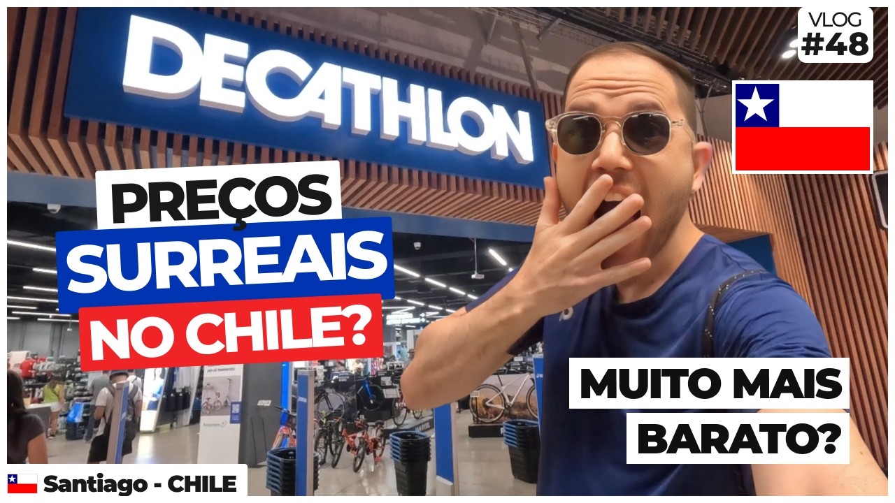 🇨🇱PREÇOS NO CHILE | Fui ver os PREÇOS DE ROUPAS DE INVERNO na DECATHLON🇨🇱