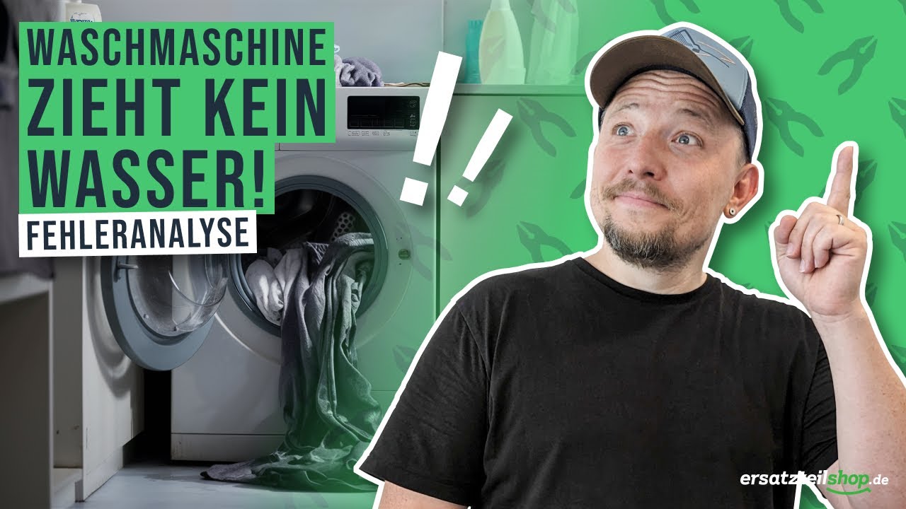 Waschmaschine zieht kein Wasser - Einlassventil Magnetventil Waschmaschine prüfen - so geht es