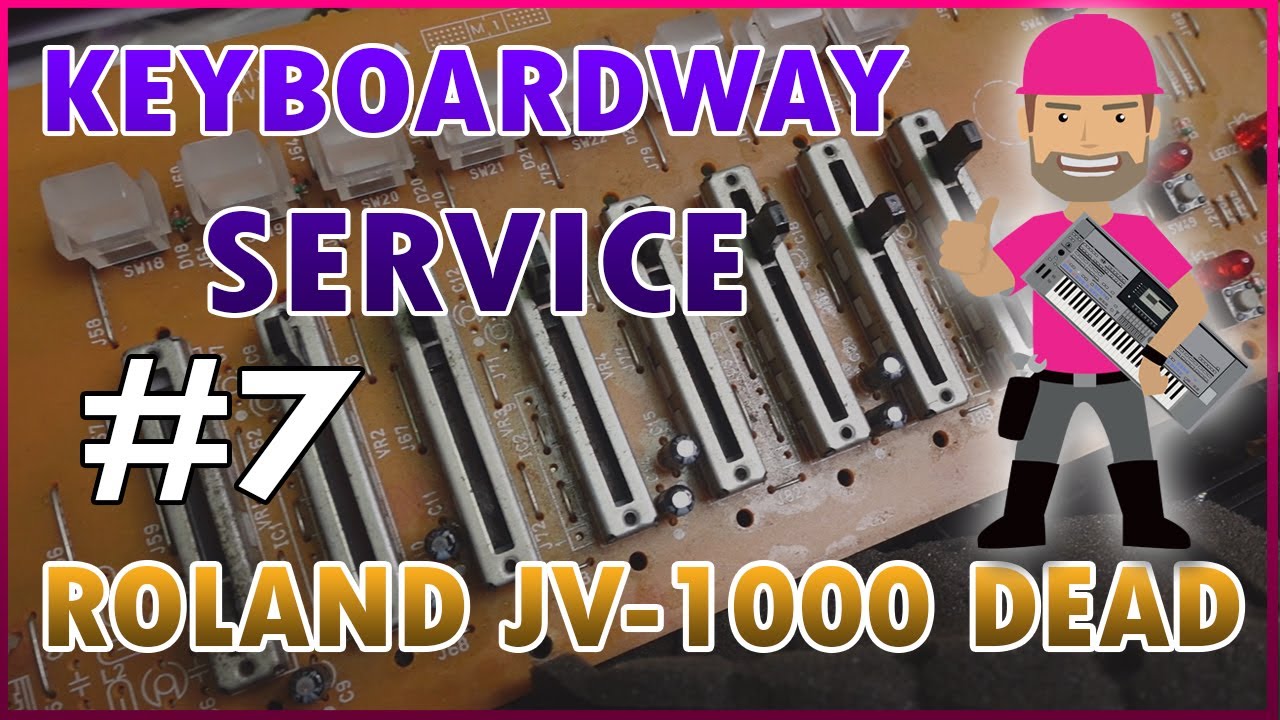 ROLAND JV-1000 Mnie pokonał! co kryje we wnętrzu? Disassembly - naprawa KEYBOARDWAY SERVICE #7