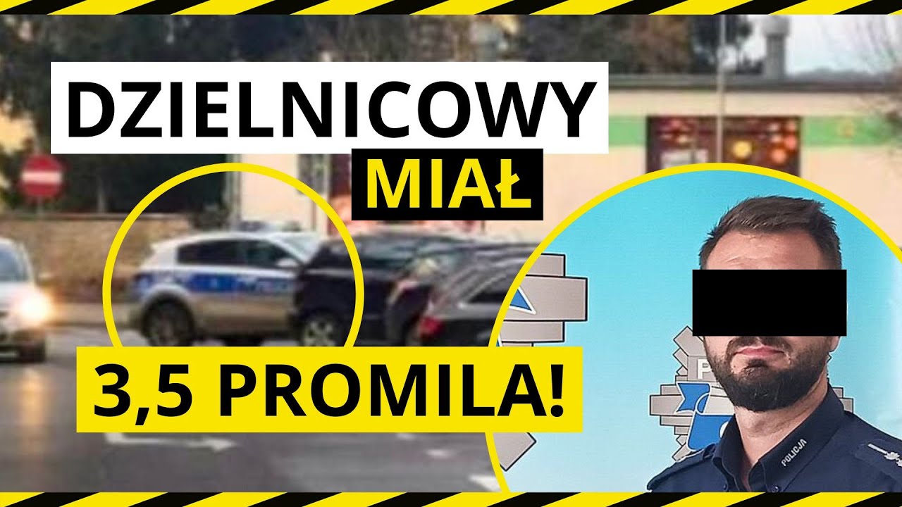 Pijany policjant prowadził radiowóz, choć ledwo stał na nogach!
