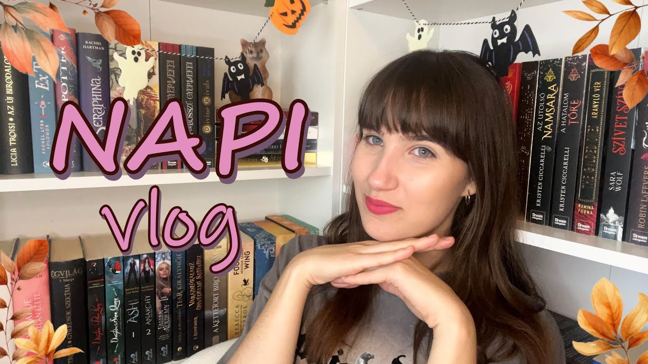 VLOGTÓBER 9: napi vlog | kedvenc őszi könyvek | új könyvek | 2025 |