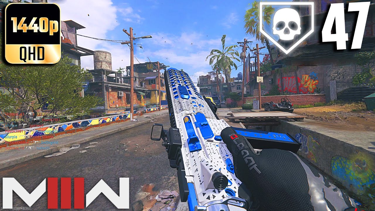 MW3 Beta- 47 Kills AMR 9 Favela Hardpoint Full Gameplay #1! (No Commentary)