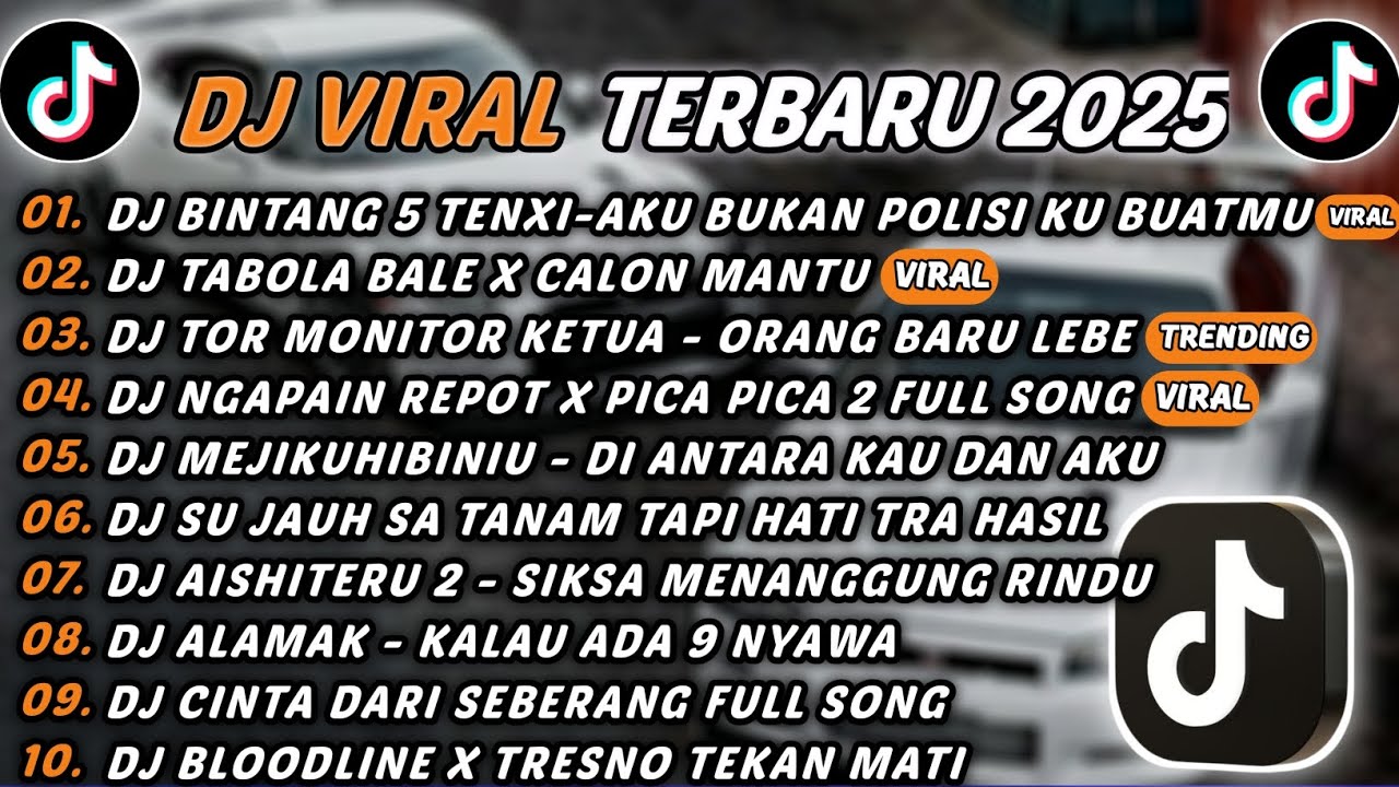 DJ TIKTOK TERBARU 2025 - DJ BINTANG 5 TENXI-AKU BUKAN POLISI KU BUATMU🎵DJ TABOLA BALE X CALON MANTU🎵