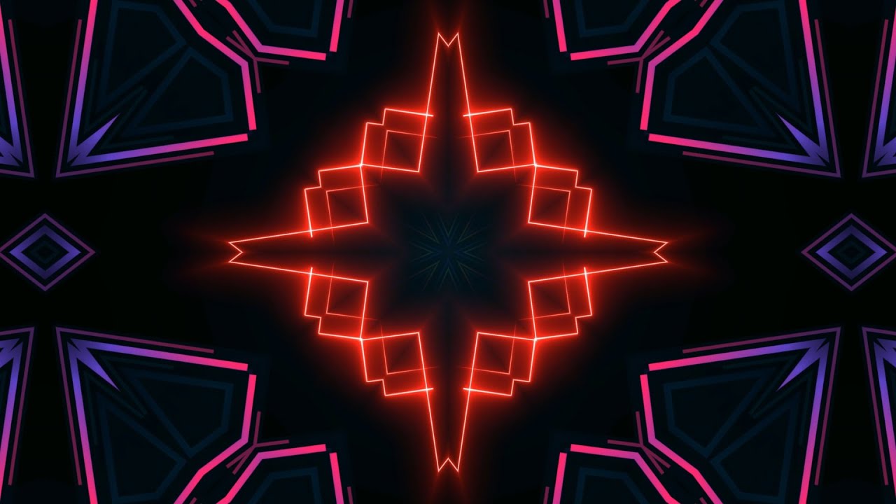 Abstract VJ Loop Neon Digital Motion | Seamless Loop | Full HD | Animated Motion Background