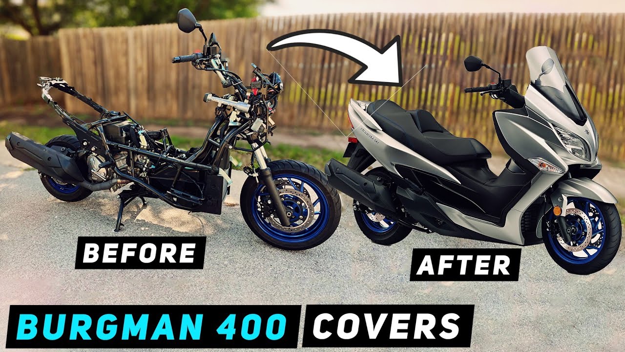 Suzuki Burgman 400 - Complete Covers Installation (2017-Current) | Mitch's Scooter Stuff