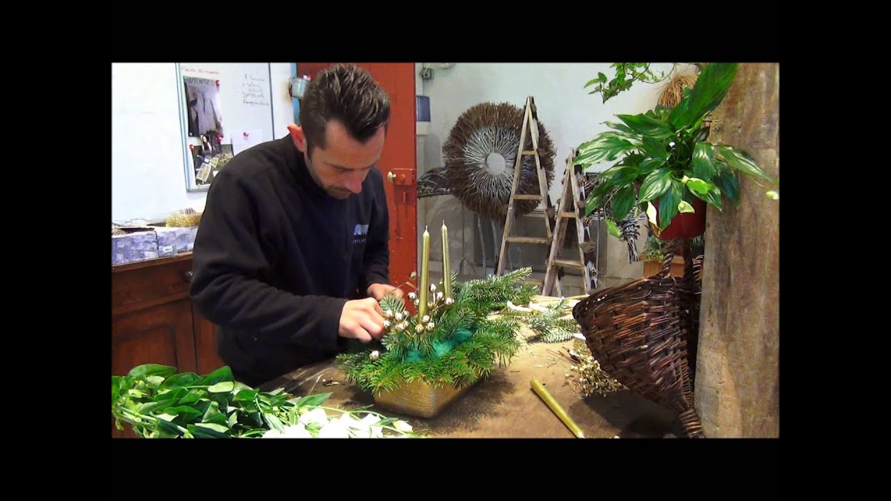 Tutoriel composition florale de Noël à Chenonceau