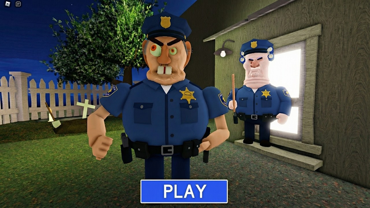 POLICE GRANDPA ESCAPE FROM GRUMPY GRAN OFFICER HOUSE? SCARY OBBY Roblox Update Full Gameplay