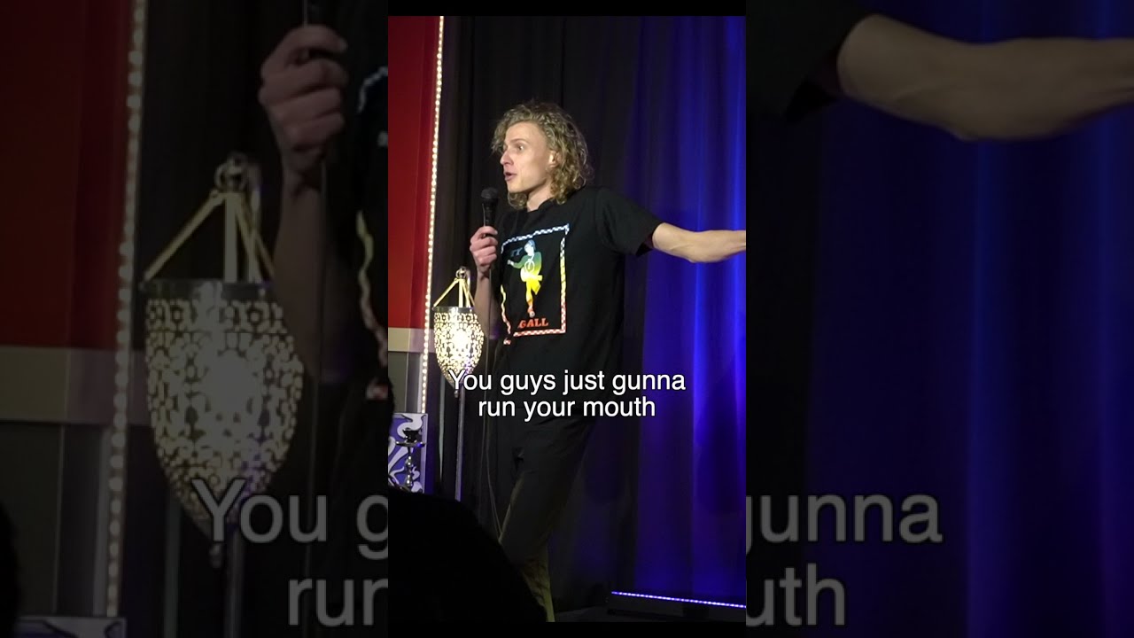 Comedian Mishears Heckler. Still owns them. | Stand Up Comedy #Shorts