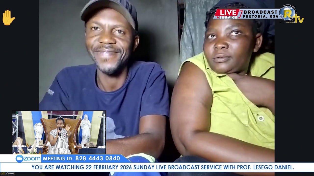 22 FEBRUARY 2026 SUNDAY LIVE BROADCAST SERVICE WITH PROF. LESEGO DANIEL PART 2