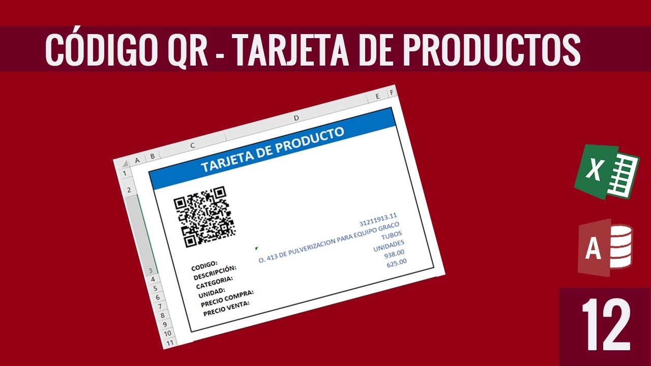 Crear Código QR Sistema de Inventarios   | 12