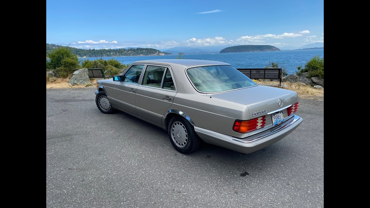 1987 W126 560 SEL Drive Around The Neighborhood