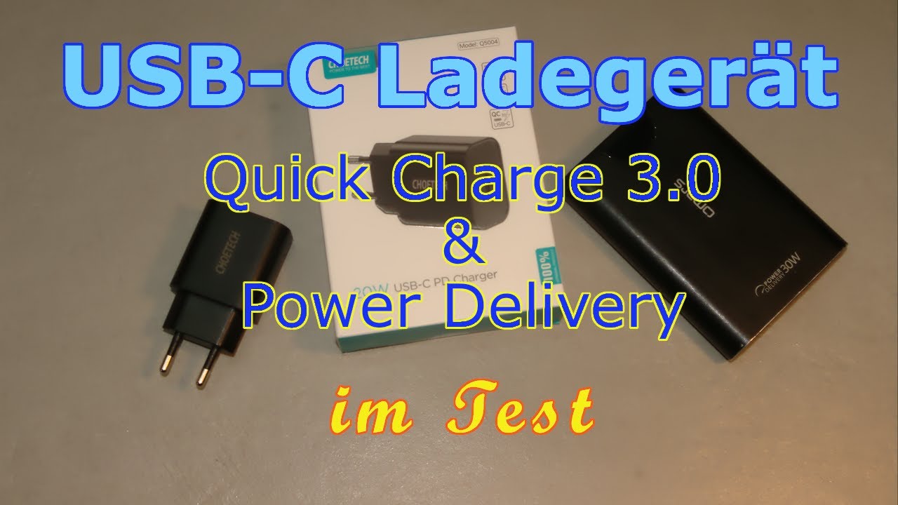 Choetech USB-C Ladegerät mit Power Delivery und Quick Charge 3.0 im Test