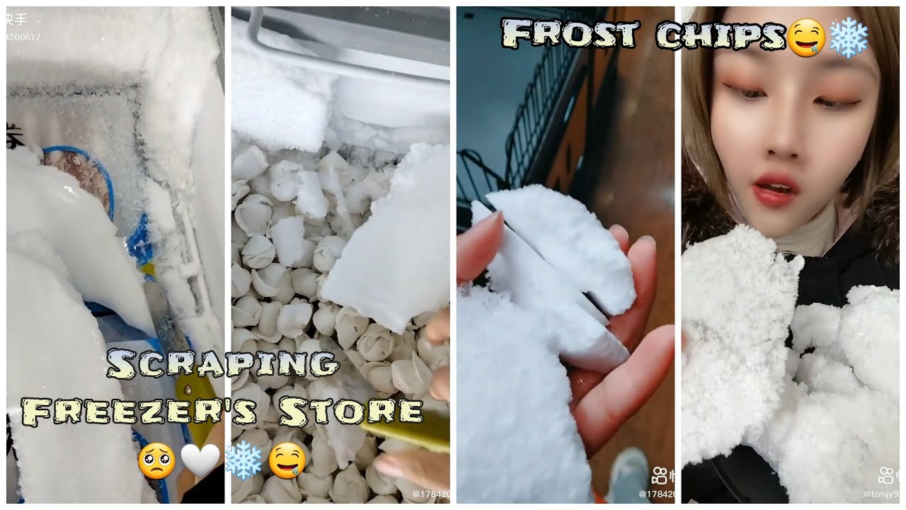 *ASMR* SCRAPING FREEZER'S STORE, TASTY FROST 🤍🤤🤤🤤❄