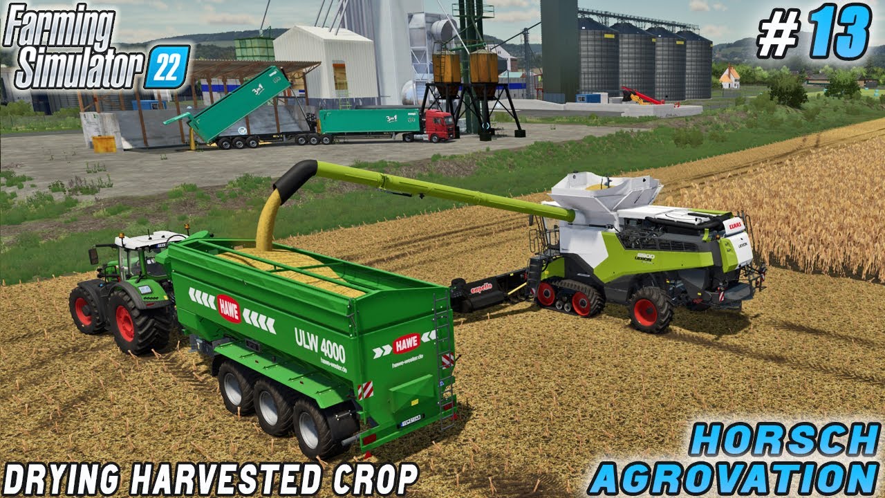 Сбор и сушка кукурузы, изготовление тюков и упаковка | Ферма HORSCH | FS 22 | Таймлапс № 13