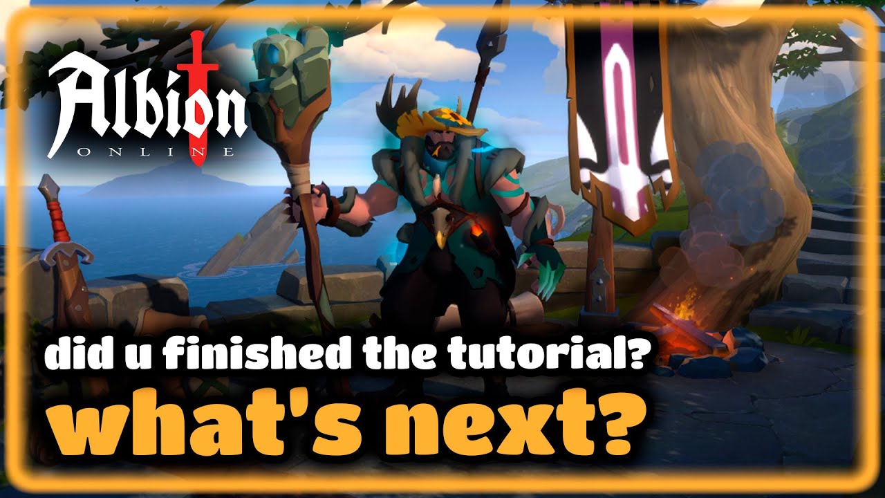 What should I do after the tutorial in Albion Online? 📖✏️