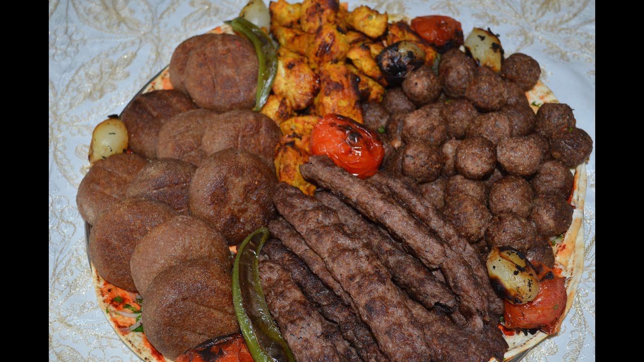 مشاوي حلبية كبة مشوية كبة بسياخ كباب مشوي شيش طاووق من شي نظم