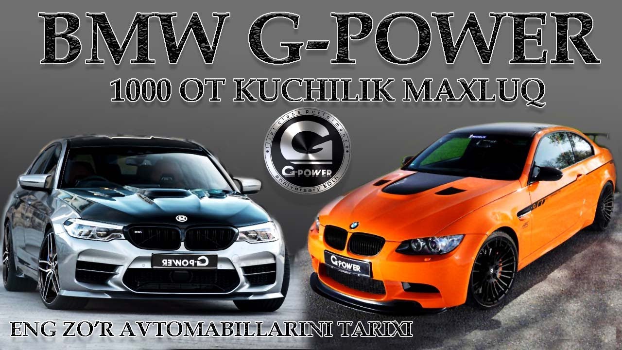 BMW NI DUNYO BO'YICHA ENG KUCHLIGINI CHIQARADIGAN G POWER
