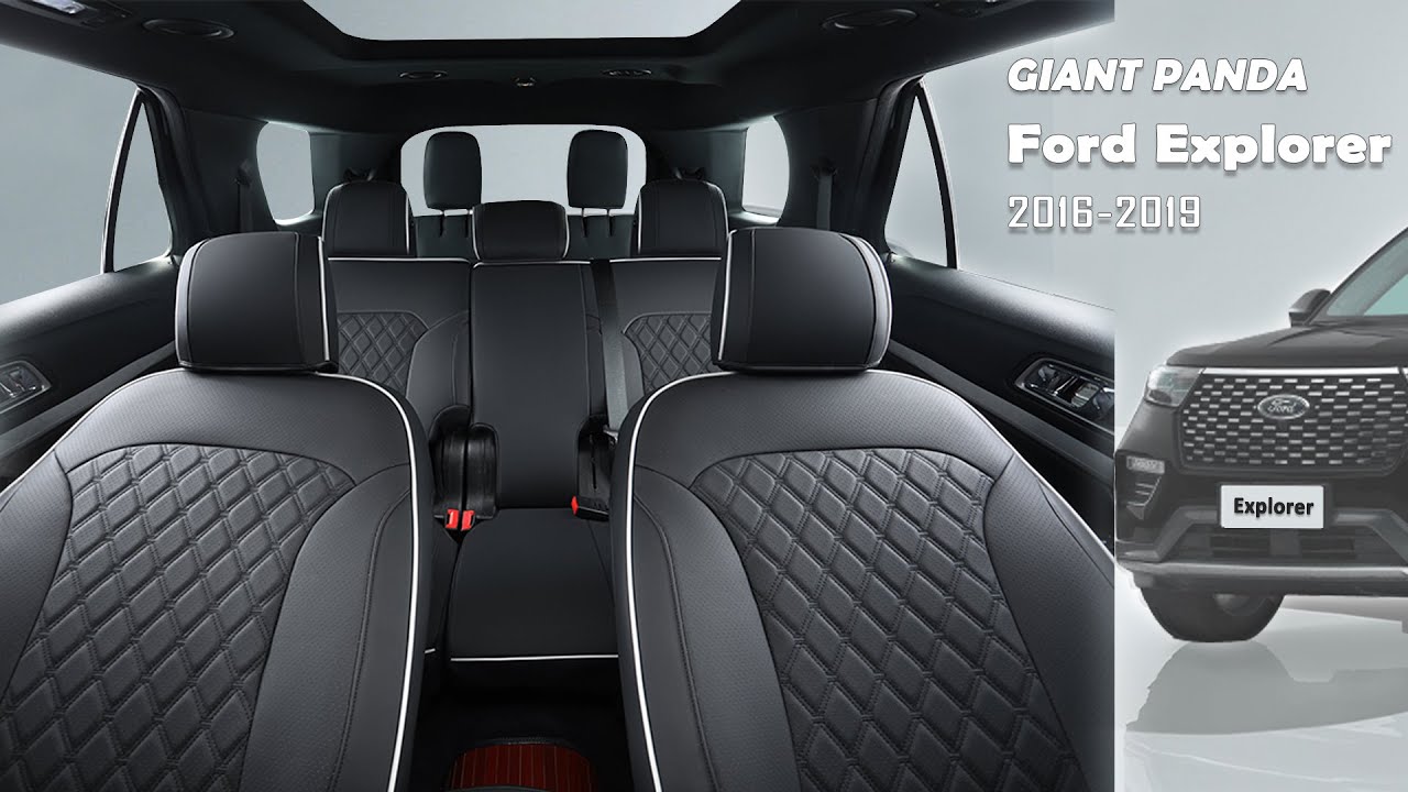 How to install GIANT PANDA Ford Explorer 2016-2019 Custom Seat Covers  (Faux Leather)