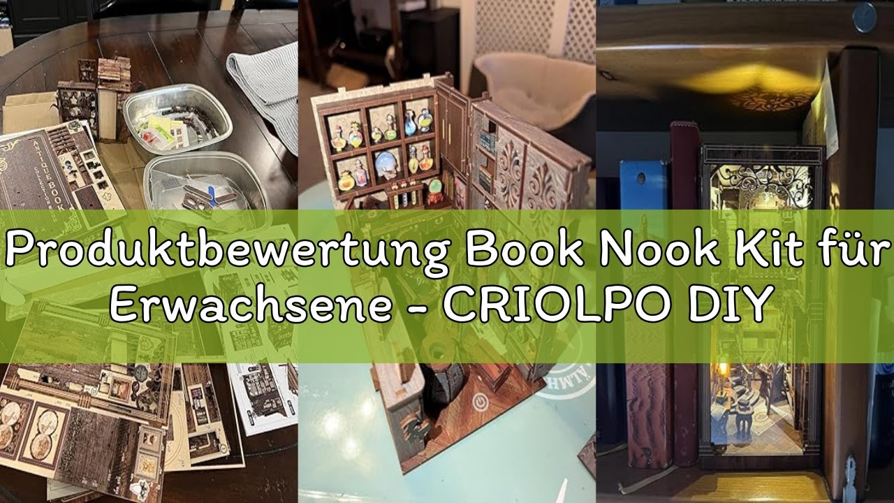 Produktbewertung Book Nook Kit für Erwachsene - CRIOLPO DIY Miniatur Haus Holzpuzzle 3D Puppenhaus -