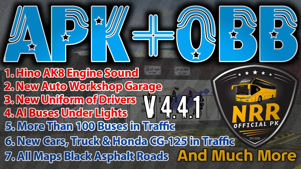 APK 4.4.1 | OBB 4.4.1 | Updated Bussid Game | New All Map Download APK | Pakistan Map Download 