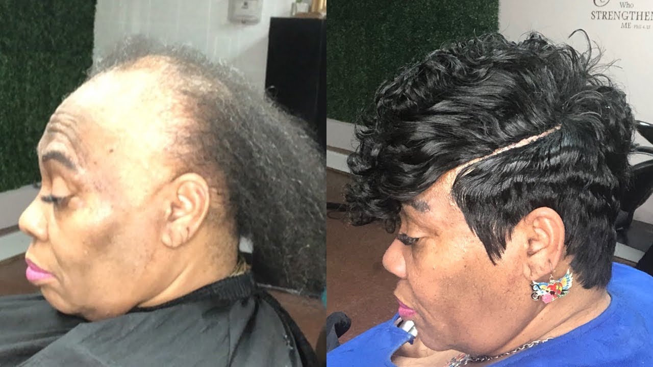 ILLUSION PART QUICKWEAVE PIXIE CUT | ALOPECIA AREATA PROTECTIVE SHORT CUT | 27 PIECE