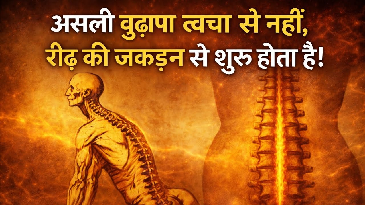 बुढ़ापा त्वचा से नहीं, रीढ़ से शुरू होता है! | 3 मिनट में युवावस्था का रहस्य