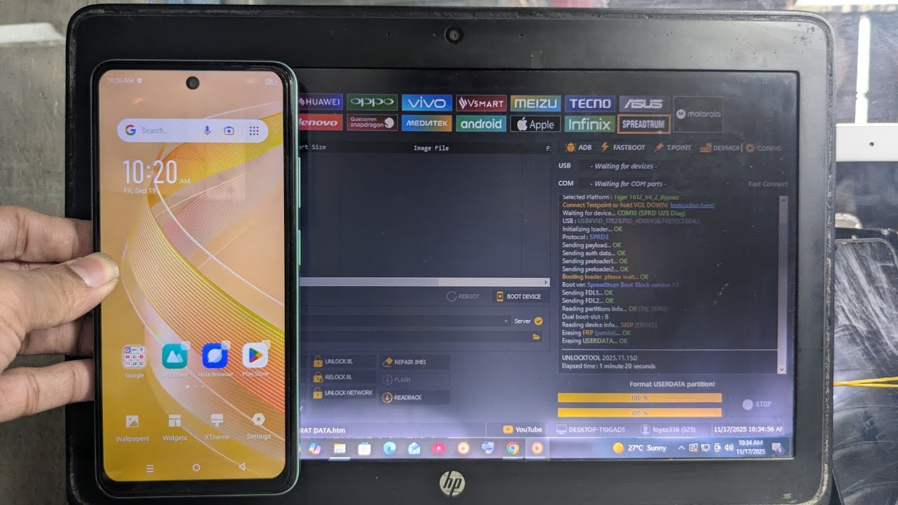 INFINIX SMART 8 X6525 FRP BYPASS BY UNLOCK TOOL WITH PC 💯