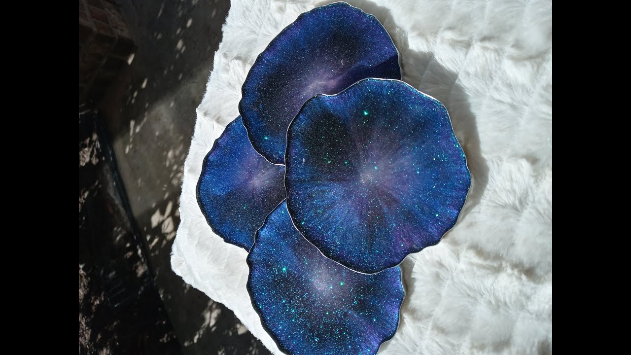 Galaxy Epoxy Resin Coasters