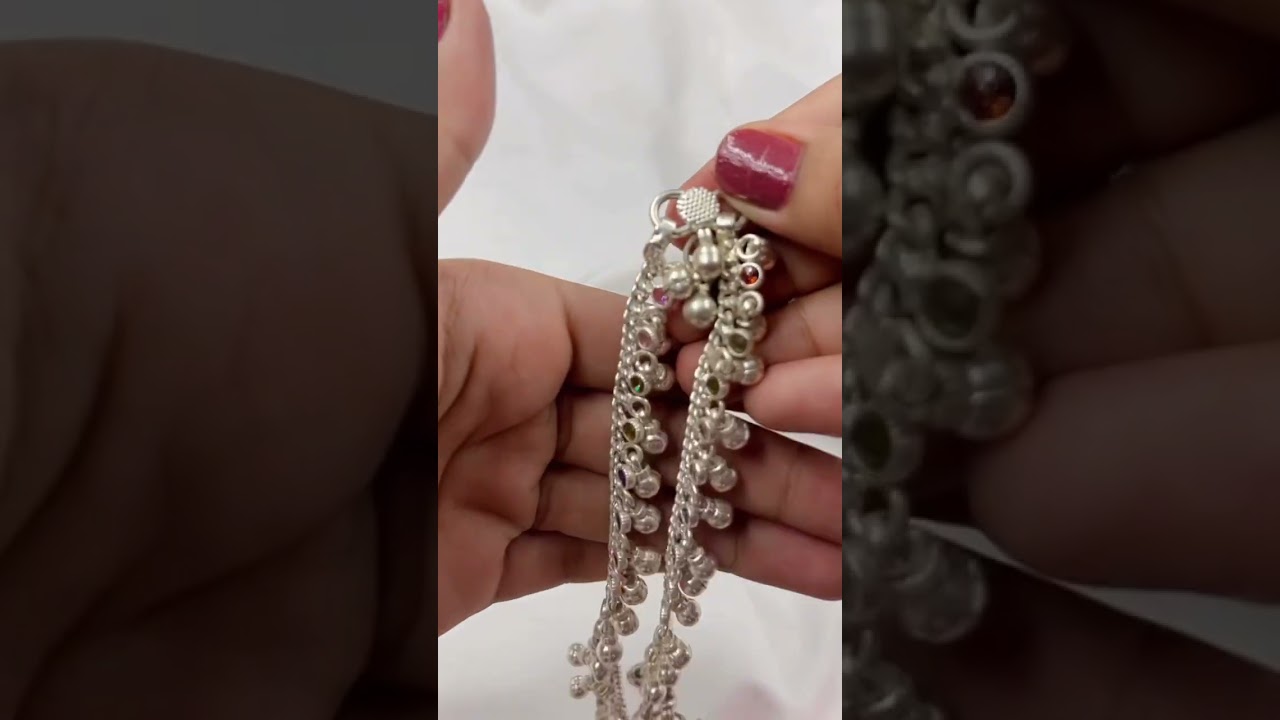 Kids Payal New Designs. Silver Kids Anklet. Silver Anklet for babies.#kidsanklet #anklet #payal